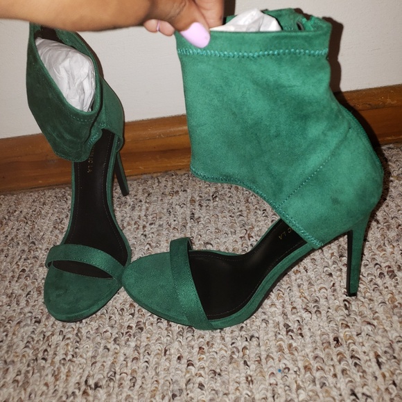 Money green heels Clearance